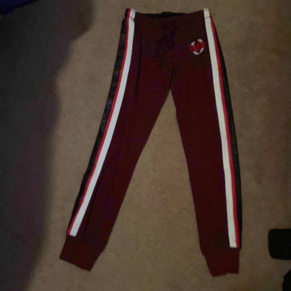 Pink XS Sweat pants Maroon Excellent Condition